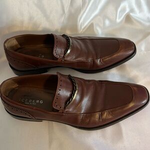 Iceberg brown, leather men’s shoes  Made in Italy size  8 1/2 or 41 1/2 EU